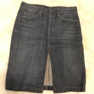 Citizens of Humanity knee length denim skirt